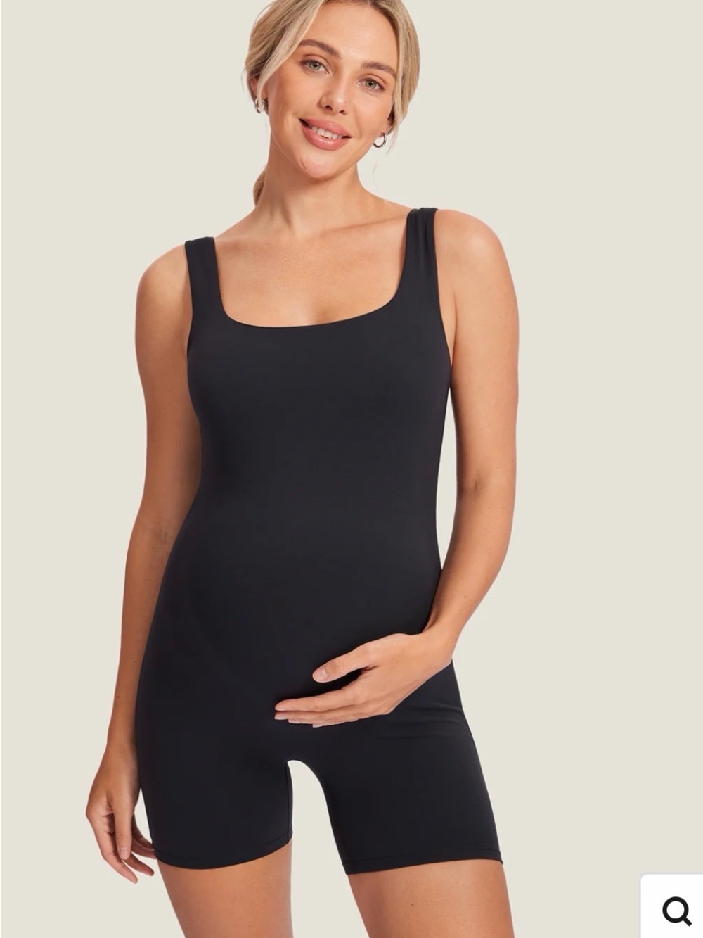 Momanda Natrelax Maternity Romper - Small - Black